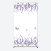 Lofaris Lavender Spring Butterfly Cute Wedding Rectangle Backdrop